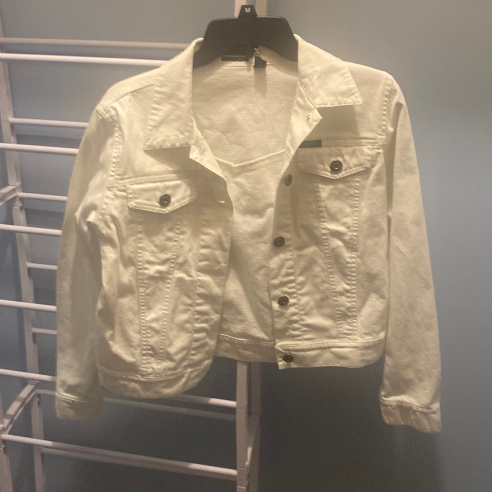 White denim woman’s jacket
